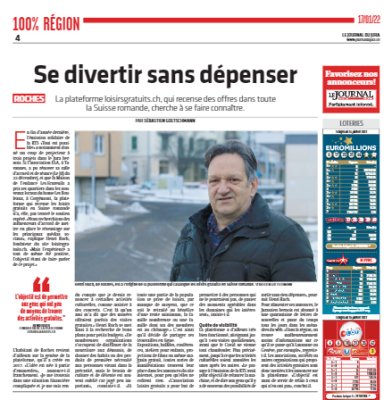 Article dans le journal du Jura